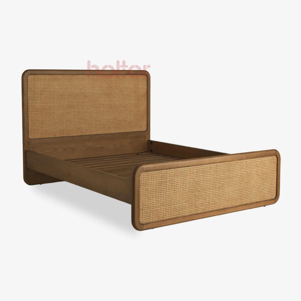 Cambria cane nd oak bed (3)